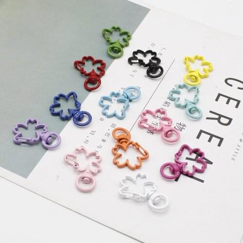 Cherry blossom zinc alloy keychain cute pet rope buckle car bag pendant mobile phone accessories couple gift