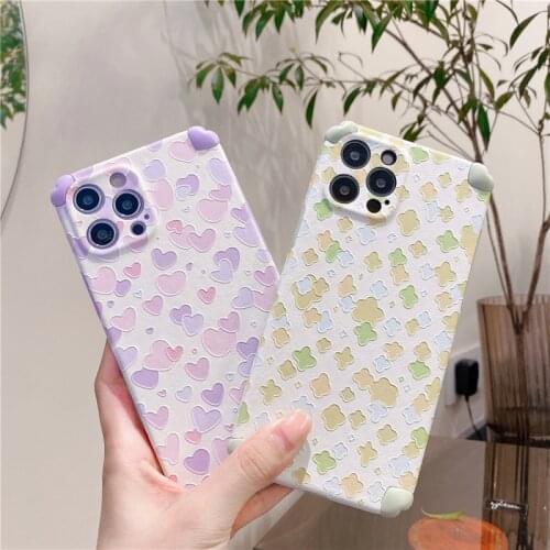 Retro sweet Starry sky love Bubble ball Japanese Phone Case For iPhone 11 12 Pro Max Xs Max XR Xs 7 8 Plus 7Plus case Cute Cover