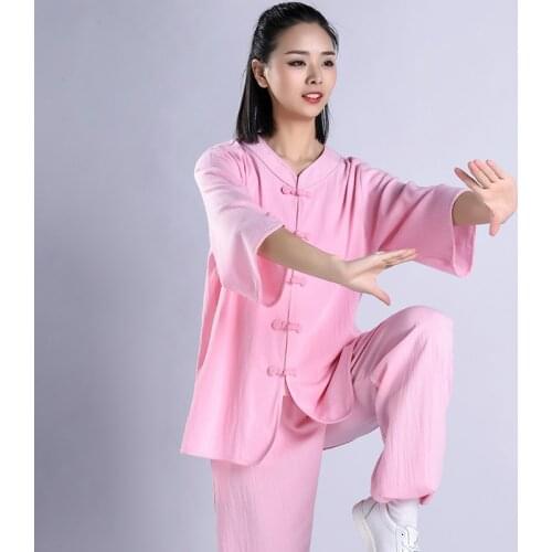 Chenjiagou short-sleeved Tai Chi clothing breathable martial arts clothing female tai chi boxing clothing practice clothing