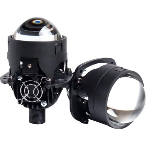 Minjie Bi-LED Projector Lens H4 H7 H11 9005 2.5 inch play&plug LHD low beam 35W high beam 43W 5500K auto headlight car accessory