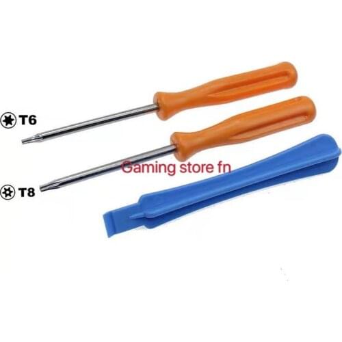 10sets T8 torx wrench with hold + T6 torx + Crowbar for XB one game pad controller tool screwdriver