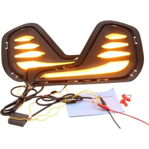 2Pcs Daytime Running Lamp Waterproof Replacement LED Dustproof DRL Fog Light for Chevrolet Cavalier 2020-2021