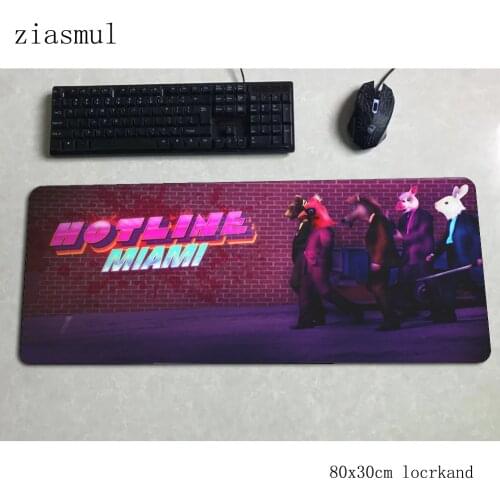 Hotline miami mousepad 800x300x3mm HD print Computer mouse mat gamer gamepad cheapest gaming mousemat desk pad office padmouse