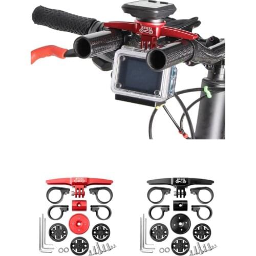 MTB Road Bike Triathlon Handlebar Stopwatch Fixed Bracket Bicycle TT Rest Handle Computer Camera Base Light Mount