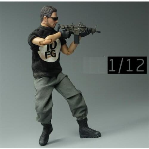 Hot Sales 1/12th Gray Combat Pants Trousers For Mostly 6 inch Doll 3A DAM CF Body Figures Accessories