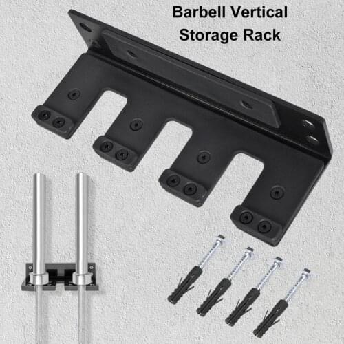 Multifunctional Barbell Frame Wall-Mounted Barbell Rod Storage Rack Home Barbell Bar Holder Bracket Heavy-duty Gym Accessories