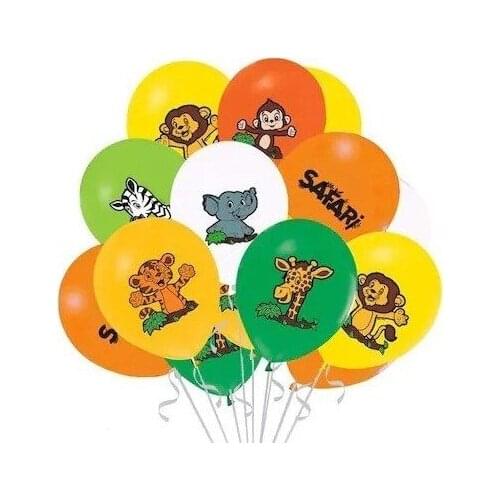 Balonevi Safari Printed Balloon Set 12'li party material