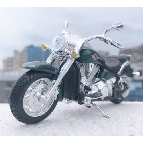 Maisto NEW 1:18 KAWASAKI VULCAN Alloy Diecast Motorcycle Model Workable Shork-Absorber Toy For Children Gifts Toy Collection