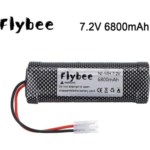 Upgrade 5000mah Battery 7.2V 6800mah NiMH Batteries Pack For RC Car Truck Buggy Boat Tank Ni-Mh 6800mah Baterias supper power