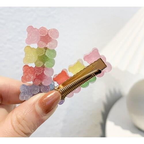 Candy Color Cartoon Hair Clips Baby Girls Hair Accessories Child Hair Grips Barrettes Ins Clips Bb Clip Wholesale Free Shipping