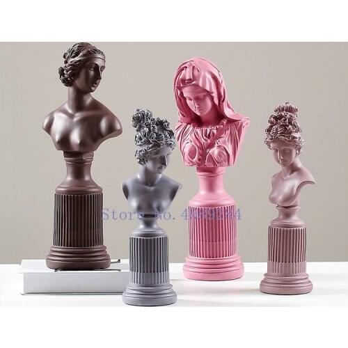 Nordic Creative Resin Imitation plaster Sculpture Venus Decorative ornaments Home modern Crafts Decoration miniature figurines