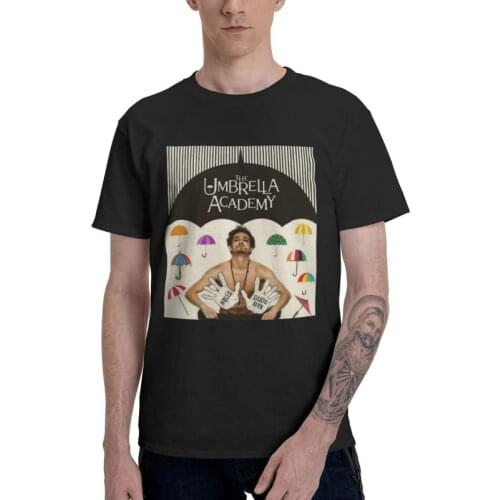 The Umbrella Academy T-shirt Men Graphic T Shirt Short Sleeve 100% Cotton Number Five Tshirt Urban Tee Tops