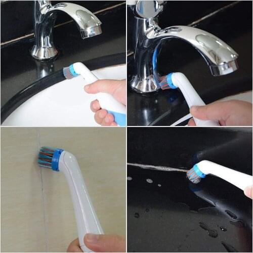 High Efficiency Electric Sonic Cleaning Brush Sonic Sink Scrubber with 4 Brush Head Excellent Quality and Complete accessories