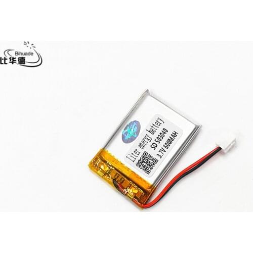 XHR-2P 2.5 503040 3.7V 600MAH Lithium Polymer Rechargeable Battery 503042