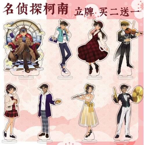 2021 Anime 15cm Detective Conan Case Closed Anita Hail Conan Edogawa Suzuki Sonoko Acrylic Stand Figure Model Plate Desk Decor