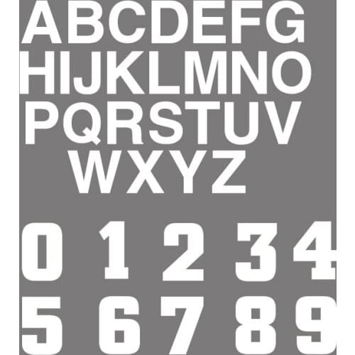 A-Z English Letter Patches Iron On Transfers For Clothing Cartoon Number Letter Apllique Logo Patch DIY Stripes Custom Patch