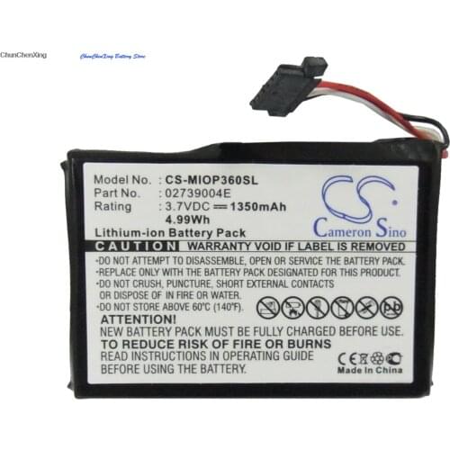 Cameron Sino 1350mAh Battery for MICROMAXX MM95242, 02739004E, E3MT07135211 For Mitac Mio P360, Mio P560, Mio P560t, Mio P565