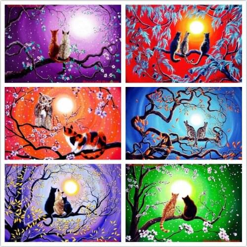 New 5d diamond painting cute cat diy diamond mosaic sale cat diy diamond embroidery full square/round Christmas decoration home