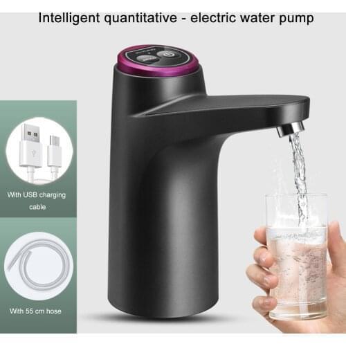 Automatic Button Dispenser Electric Water Pump Touch Control Gallon Bottle Drinking Switch USB Charging Supplies for Home