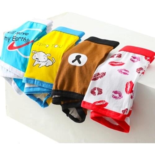 2020 NEW Autumn Cartoon Boxer Underwear High Quality Cotton Sexy Boxer Men Funny Underwear For Couples brand Underpants Man