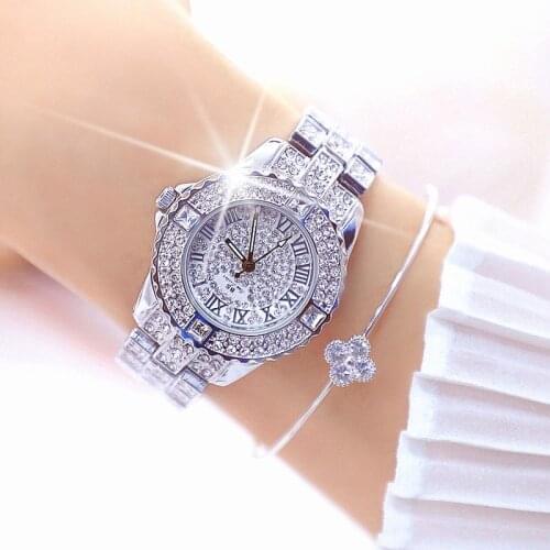 2021 Fashion Watch For Women Diamond Watch Top Luxury Brand Ladies White Bracelet Crystal Womens Wrist Watches Relogio Feminino
