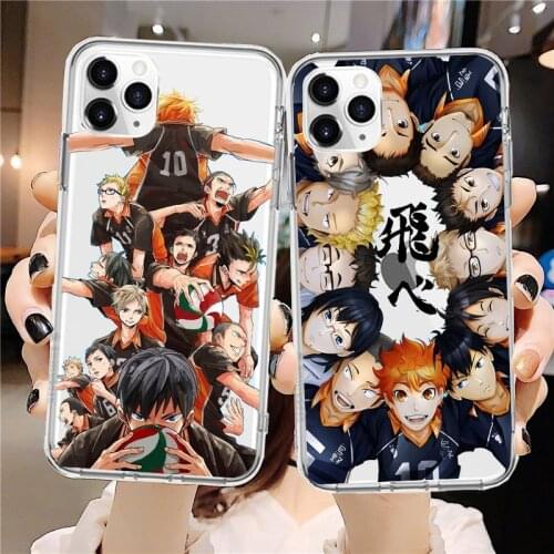 Anime Haikyuu Iphone Case for IPhone 11 12 X XR XS Pro MAX SE2020 6 6S 7 8 Plus Hinata Shoyo Kageyama Phone Case Coque Concha