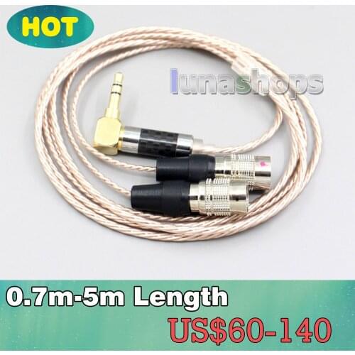 Hi-Res Brown XLR 3.5mm 2.5mm 4.4mm Earphone Cable For Mr Speakers Alpha Dog Ether C Flow Mad Dog AEON LN006893