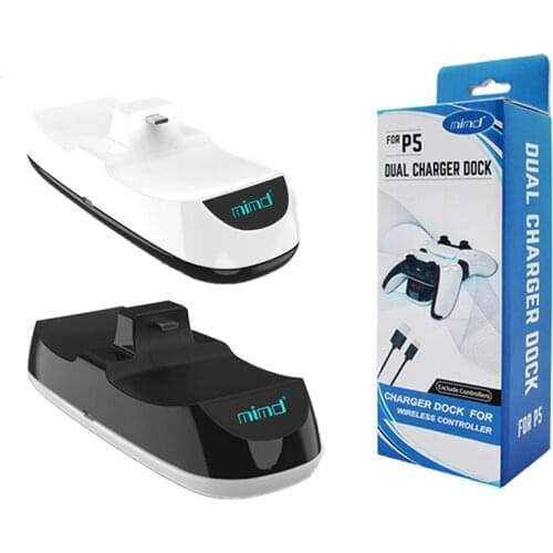 Handle Controller USB Charger Dual Charging Dock Stand Station Cradle Holder for PS5 Gaming Console Gamepad Accessories