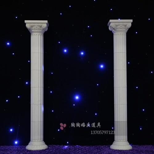 Hotsale 2 meter Height plastic roman pillar for wedding roman column party decoration wedding stand wedding supply 2pcs/lot