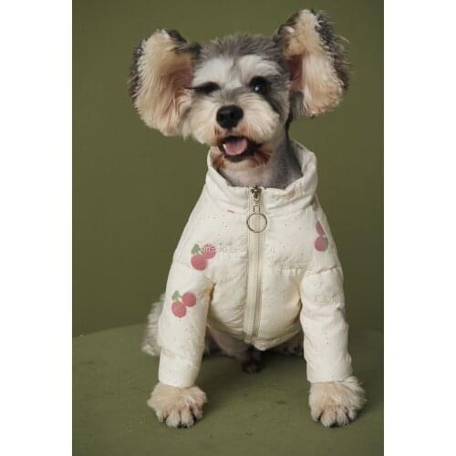 Fashion Dog Down Jacket Wear Dogs Puppy Snowsuit Winter Warm Sweater Schnauzer Pug French Bulldog Hoodie Coat Dropshipping YHC10