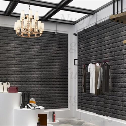 3D Wall Stickers Imitation Brick Bedroom Decor Waterproof Self-adhesive Wallpaper For Living Room Kitchen TV Backdrop Decor70x77