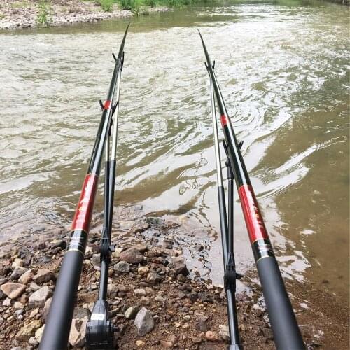 Newly Telescopic Carbon Fiber Super Hard Ultra Light Carp Fishing Pole Stream Fishing Spinning Rod Hooks