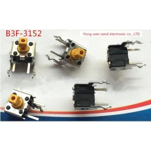 NEW switch B3F-3152 B3F3152 1.47N Square head Micro light touch switch button Key switch DIP4