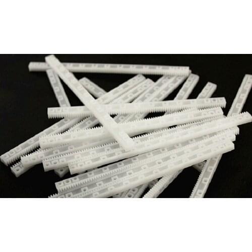 Wholesale 100PCS DIY Rack 0.5 modulus precision plastic rack gear lever linkage rod drive model toys handmade rack
