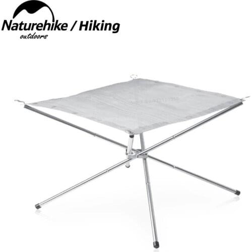 Naturehike NEW Outdoor Fire Burn Pit Stand Portable Camping Solid Fuel Rack Folding Stove Fire Frame Heating Wood Charcoal Stove