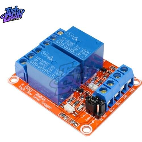2 channel Relay Module 5V 12V 24V High and Low Level Trigger Relay Control With Optocoupler Two Way Relays DC 5 V 12 V 24 V Volt