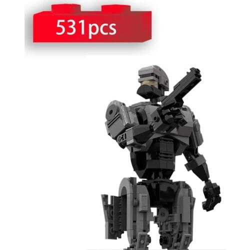 Battle Police Robot Building Blocks Movice Robocopped 1987 Collection Figures Model SWAT Bricks Assembled Toys for Children Gift