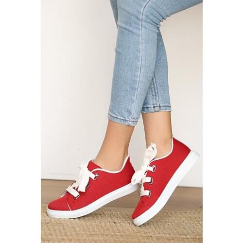 Pink Potin Women Shoes A320-20Kırmızı Linen