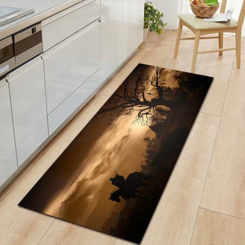 Animal Series Dolphin Kitchen Carpet Doormat Entrance Door Flannel Comfortable Hallway Living Room Rug Home Anti-Slip Bath Mat