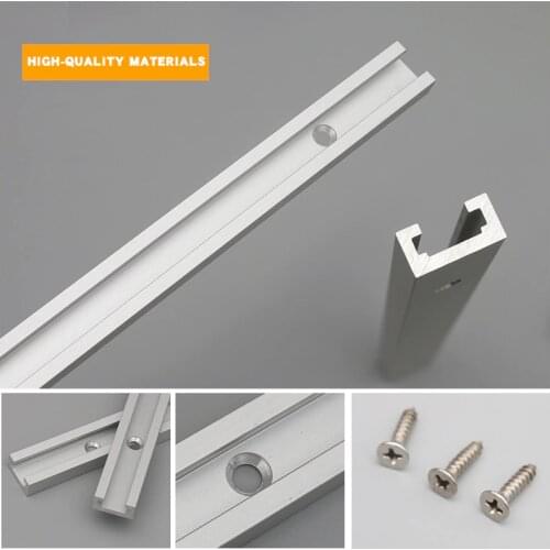 T-tracks Slot Miter 1.2M Woodworking T Slot Limiting Chute Aluminium Alloy Rack Jig Fixture Chute Guide Rail Electric Miter
