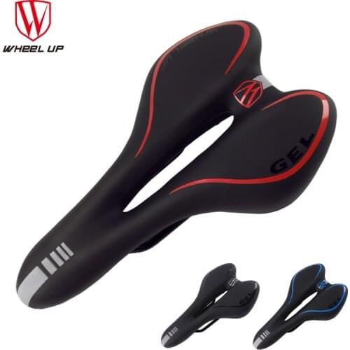 WHEEL UP Comfort Mountain Road Cycling Cushion Bike Bicycle Saddle Seat Accessories White Red Blue