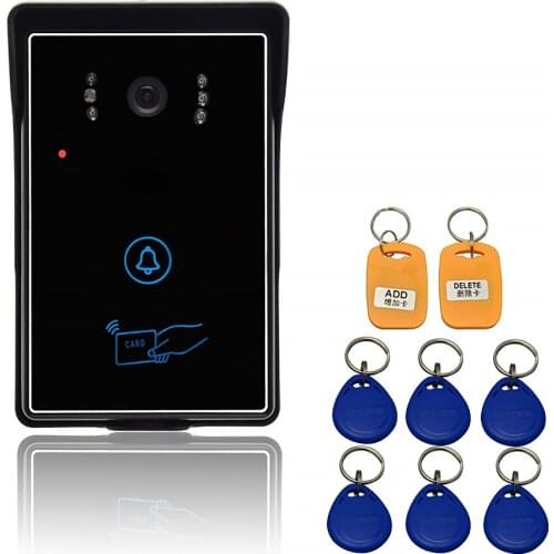 Video Camera for Video Doorbell Intercom, waterproof IR Night Vision CMOS Camera with RFID Keyfobs