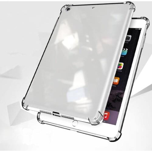 For Ipad 8 10.2 2020 Protective Cover Drop Bumper TPU Silicone Soft Waterproof Sknocking Case Transparent Tablet Accessories