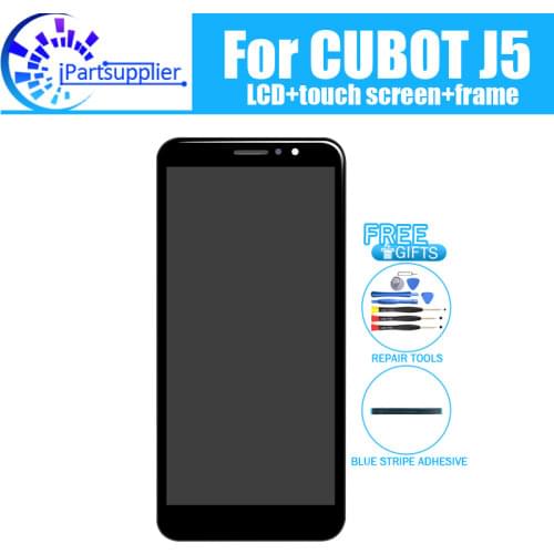 CUBOT J5 LCD Display+Touch Screen Digitizer +Frame Assembly 100% Original New LCD+Touch Digitizer for CUBOT J5+Tools