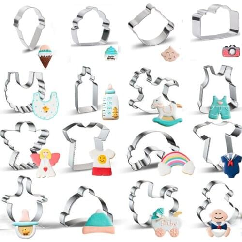 1pcs Baby pacifier Metal Cookie Cutter Fondant Cake Decor sugar craft Pastry Biscuit tool cupcake topper die cut bread mold