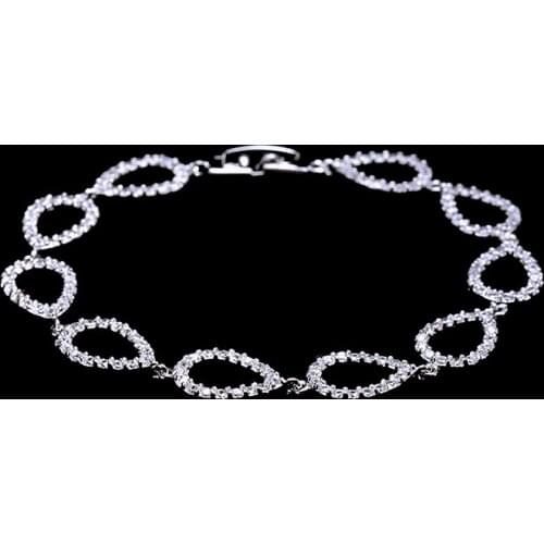 2015 Fashion charm water drop AAA CZ bracelet GLS0298