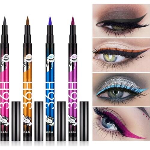 4 Colors 36H Eyeliner Pencil Waterproof Pen Precision Long-lasting Liquid Eye Liner Smooth Make Up Tools Color Eyeliner