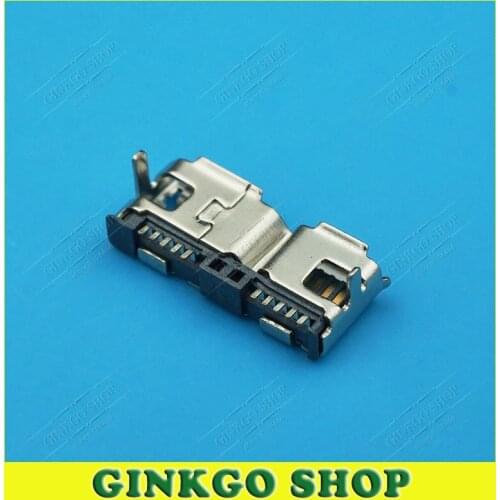50pcs/lot Micro 3.0 USB Connector, Micro USB 3.0 Sockect 2 DIP Jack Hot
