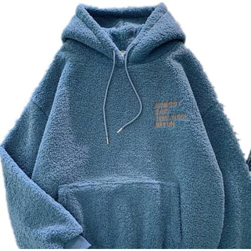 AECU Autumn Winter Thick Warm Coat Velvet Cashmere Women Hoody Sweatshirt Pullover Casual Tops Lady Loose Long Sleeve Hoodies