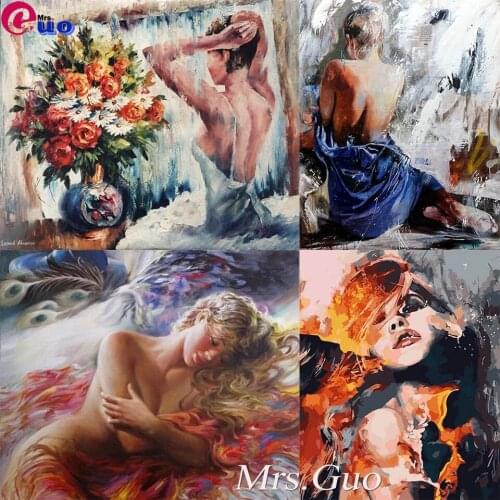 5d Diy Diamond Painting Art Sexy Portraits Painting By Number Kits Full Drill Cross Stitch Embroidery Rhinestone Home Decor